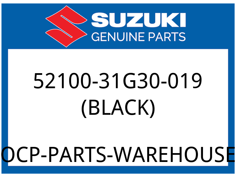 Suzuki OEM Part 52100-31G30-019 ABSORBER ASSY, FRONT SHOCK (BLACK)