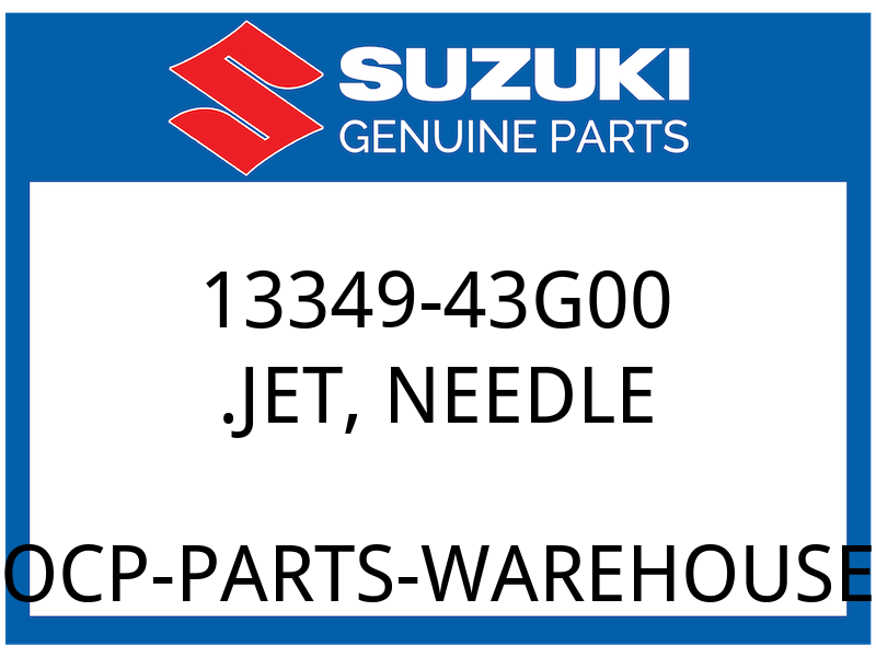 Suzuki OEM Part 13349-43G00 JET, NEEDLE