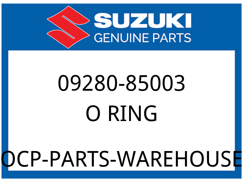 Suzuki OEM Part 09280-85003 O-RING (D:3.1,ID:84.4)