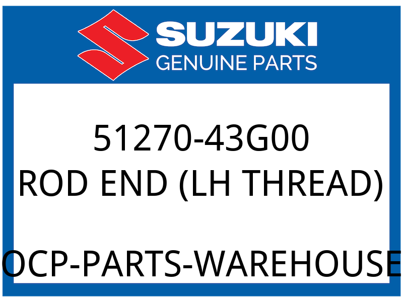 Suzuki OEM Part 51270-43G00 END,ROD,L