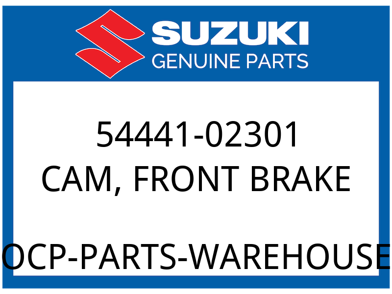 Suzuki OEM Part 54441-02301 CAM, FRONT BRAKE
