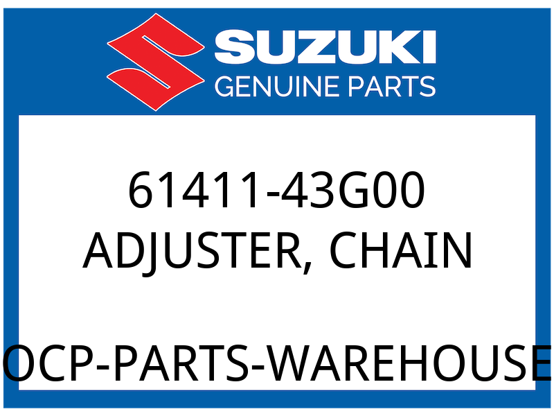 Suzuki OEM Part 61411-43G00 ADJUSTER,CHAIN
