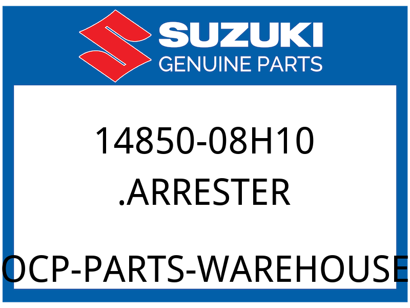 Suzuki OEM Part 14850-08H10 ARRESTER