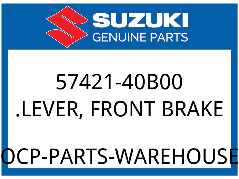 Suzuki OEM Part 57421-40B00 .LEVER,FRONT BRAKE