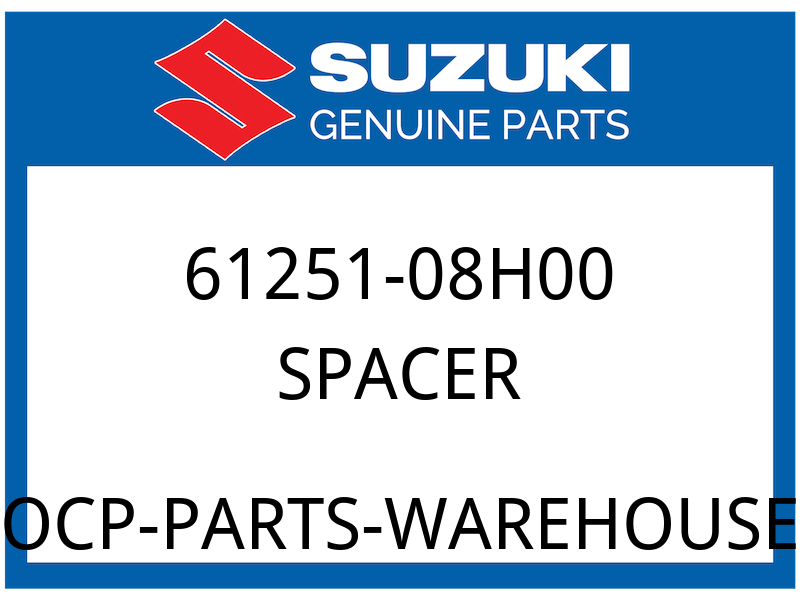 Suzuki OEM Part 61251-08H00 SPACER,RR SWGARM PIVOT OUTER