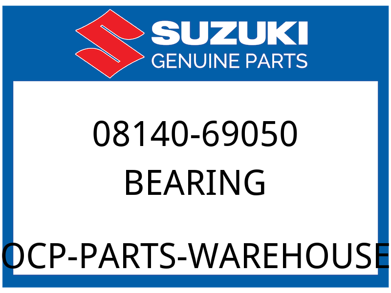 Suzuki OEM Part 08140-69050 BEARING, SHIFT CAM,RH