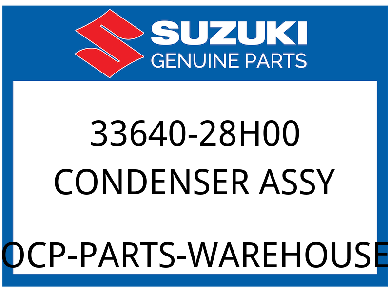 Suzuki OEM Part 33640-28H00 CONDENSER ASSY