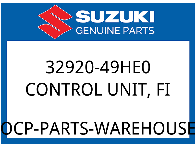 Suzuki OEM Part 32920-49HE0 CONTROL UNIT, FI