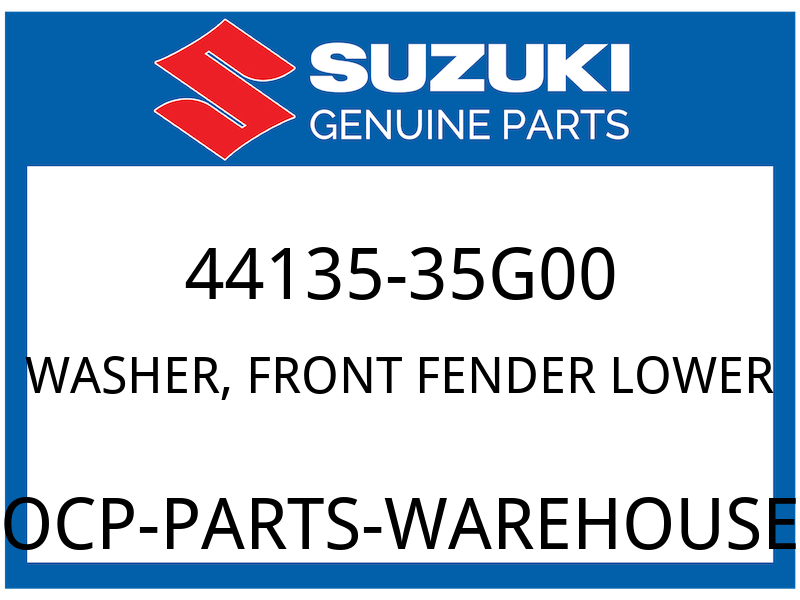 Suzuki OEM Part 44135-35G00 WASHER, LOWER