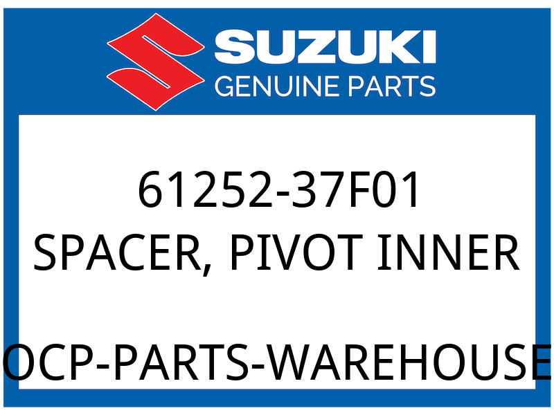 Suzuki OEM Part 61252-37F01 SPACER,SWGARM PIVOT,INNER