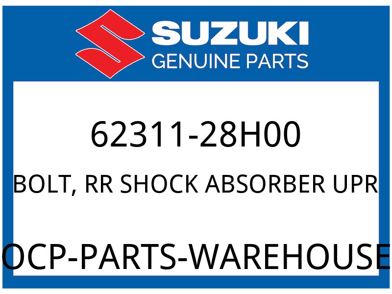 Suzuki OEM Part 62311-28H00 BOLT,RR SHOCK ABS UPPER