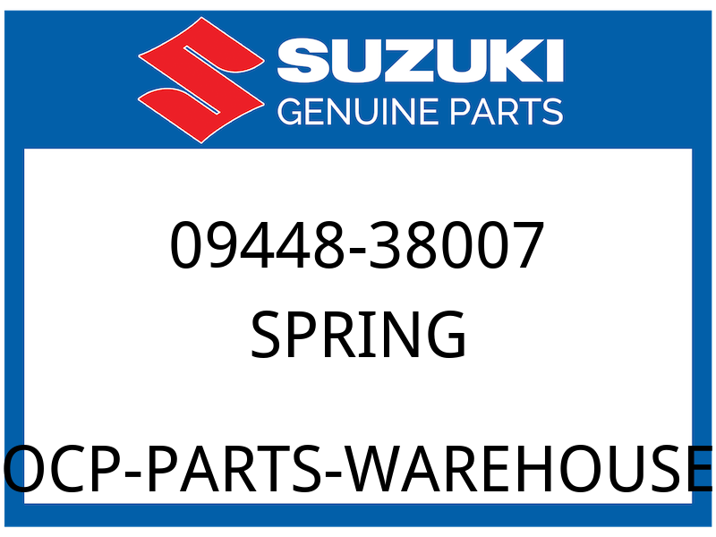 Suzuki OEM Part 09448-38007 SPRING, KICK STARTER SHAFT