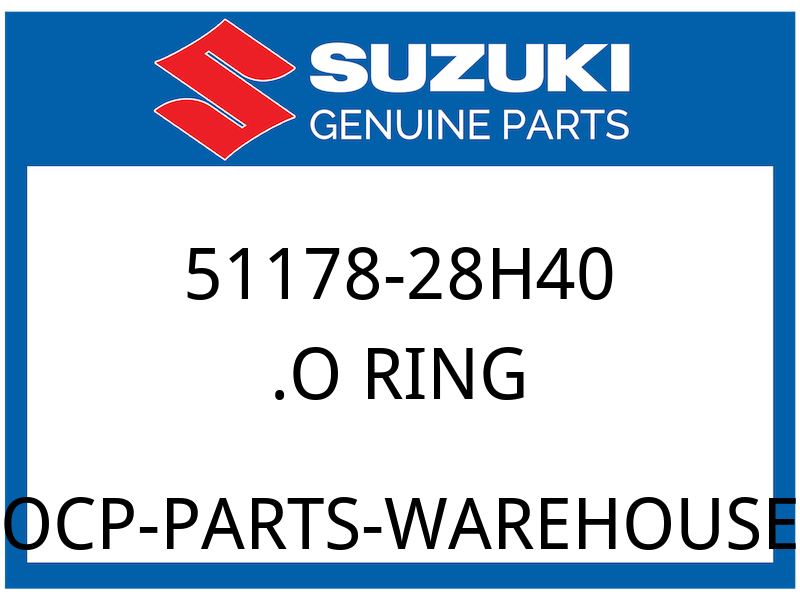 Suzuki OEM Part 51178-28H40 O RING