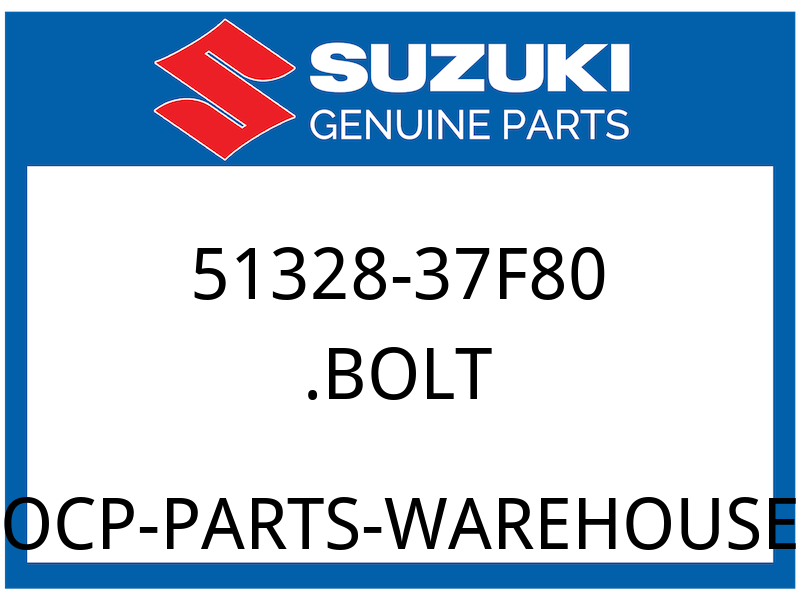 Suzuki OEM Part 51328-37F80 BOLT, STEM HEAD