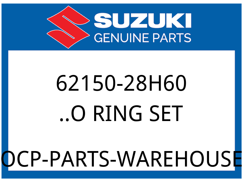 Suzuki OEM Part 62150-28H60 O RING SET