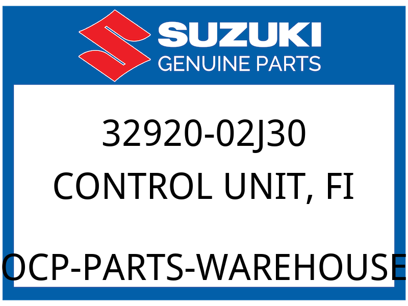Suzuki OEM Part 32920-02J30 CONTROL UNIT, FI