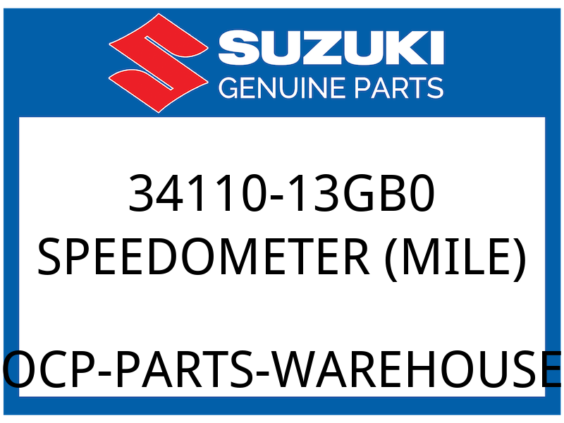 Suzuki OEM Part 34110-13GB0 SPEEDOMETER (MILE)
