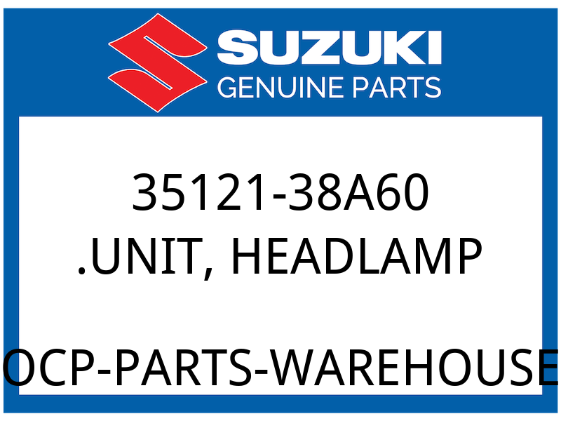 Suzuki OEM Part 35121-38A60 UNIT, LAMP