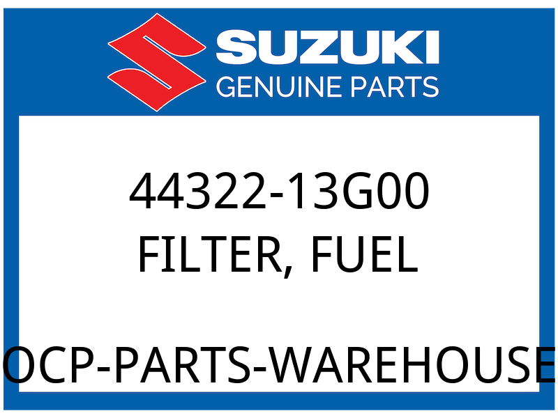 Suzuki OEM Part 44322-13G00 FILTER, FUEL