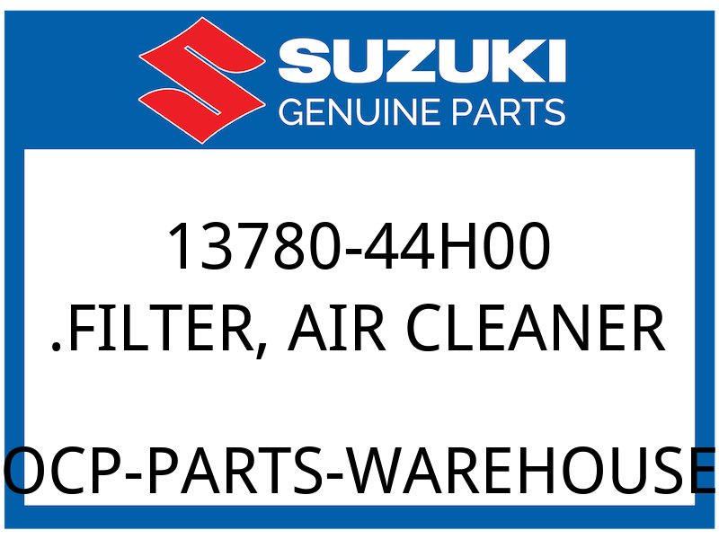 Suzuki OEM Part 13780-44H00 .FILTER,AIR CLEANER