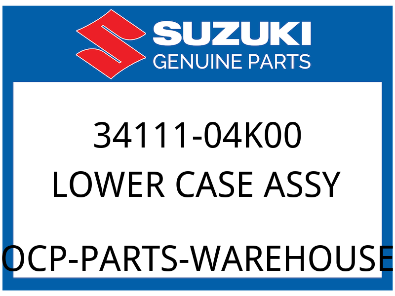 Suzuki OEM Part 34111-04K00 .CASE ASSY,LOWER