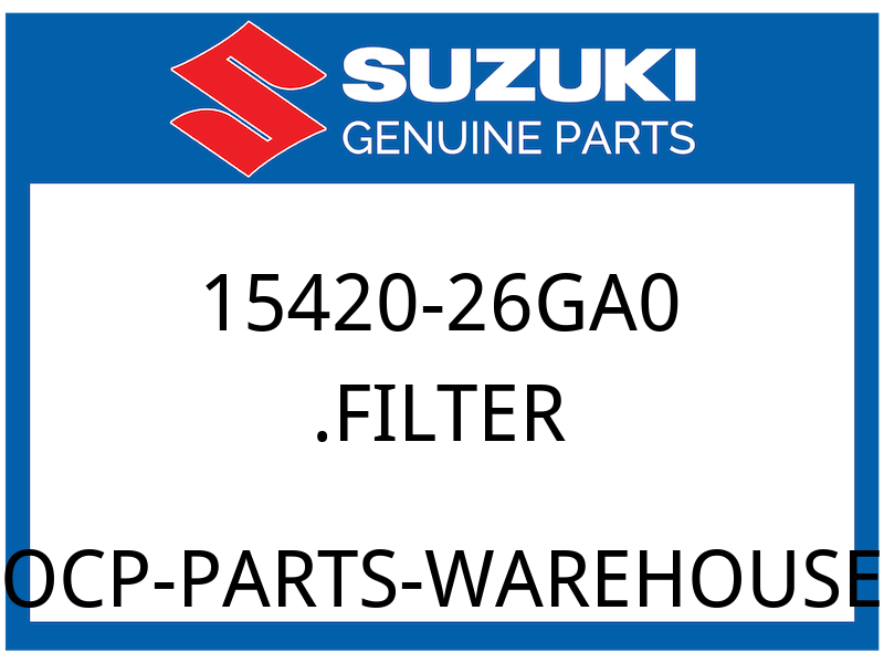 Suzuki OEM Part 15420-26GA0 FILTER