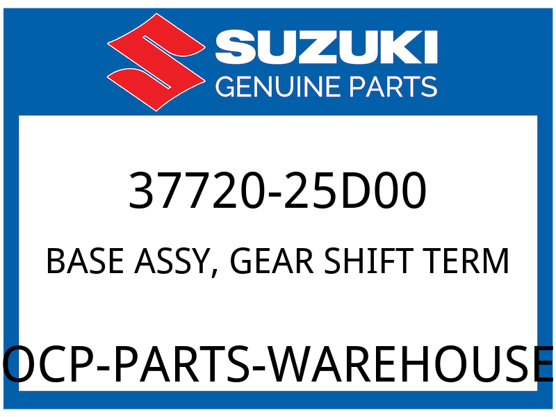 Suzuki OEM Part 37720-25D00 BASE ASSY, GEAR SHIFT TERM