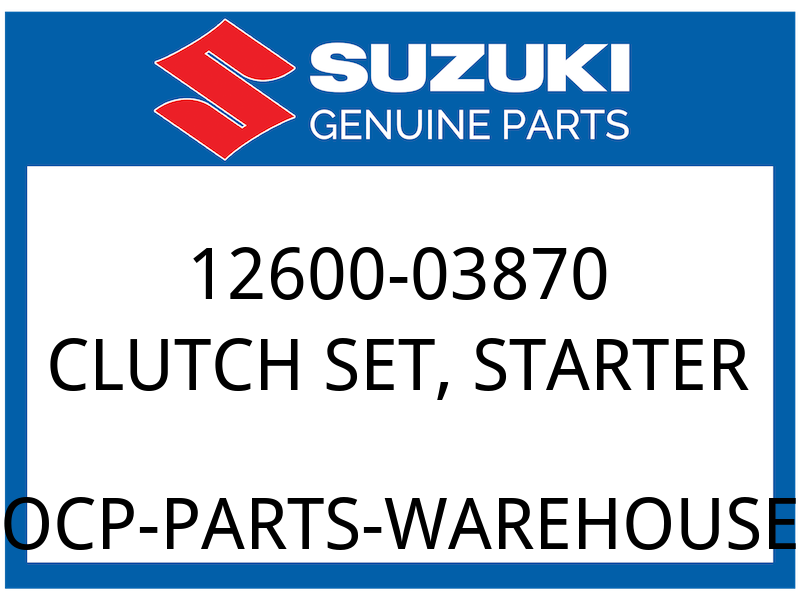 Suzuki OEM Part 12600-03870 CLUTCH SET,STARTER
