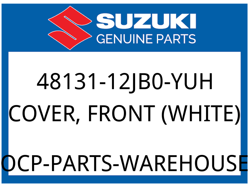 Suzuki OEM Part 48131-12JB0-YUH COVER, FRONT (WHITE)