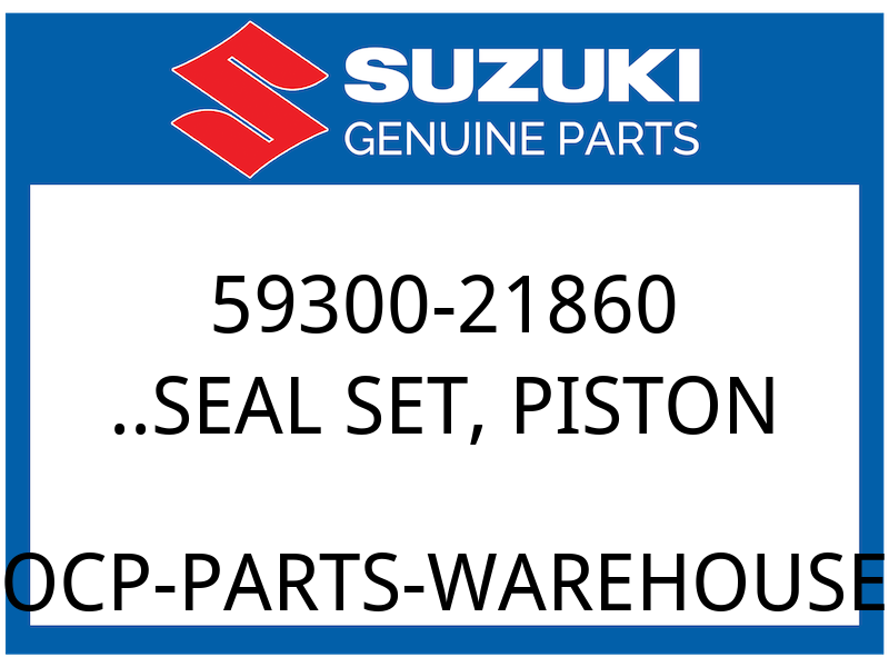 Suzuki OEM Part 59300-21860 SEAL SET, PISTON