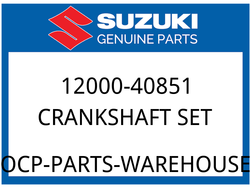 Suzuki OEM Part 12000-40851 CRANKSHAFT SET