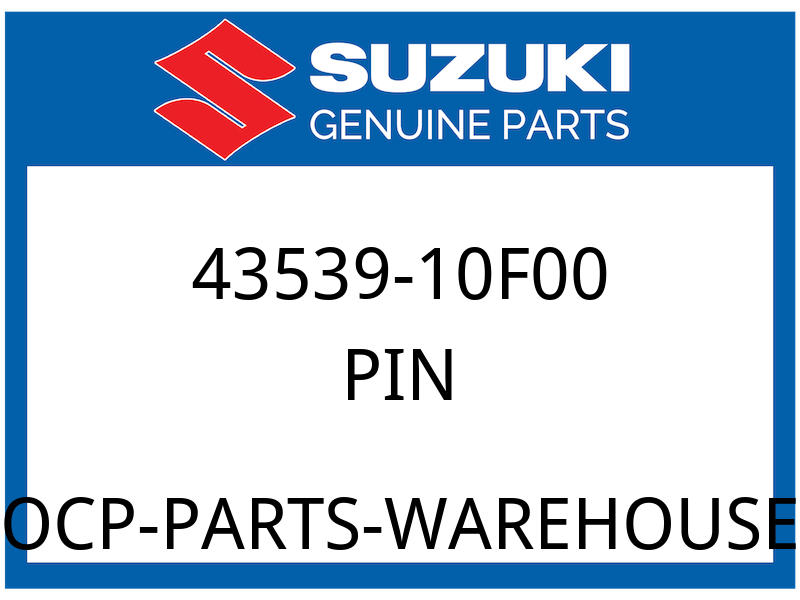 Suzuki OEM Part 43539-10F00 PIN,FRONT FOOTREST