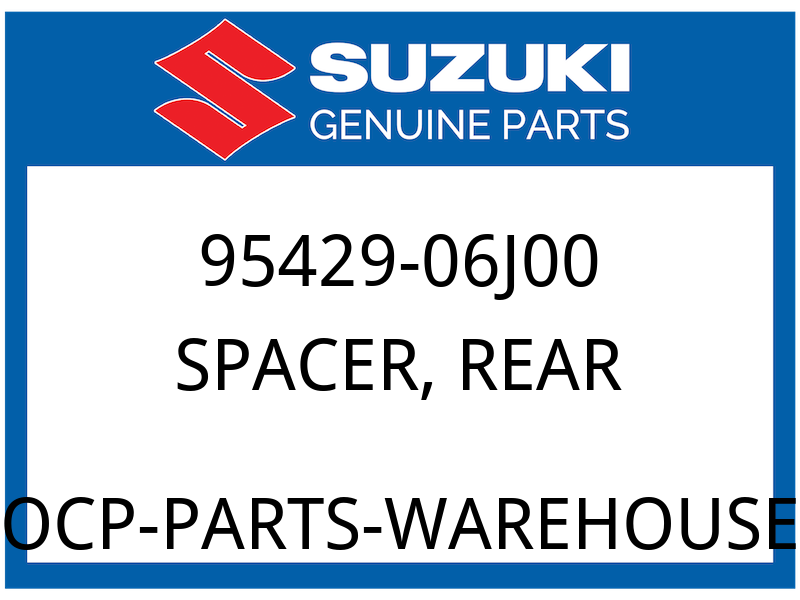 Suzuki OEM Part 95429-06J00 SPACER, REAR