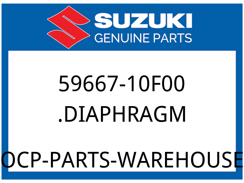 Suzuki OEM Part 59667-10F00 DIAPHRAGM