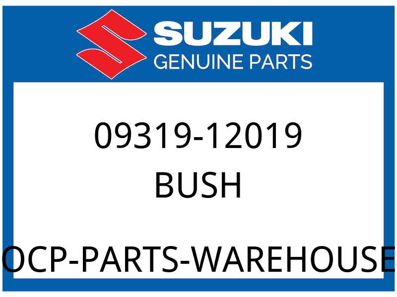 Suzuki OEM Part 09319-12019 BUSHING (12X41X34)