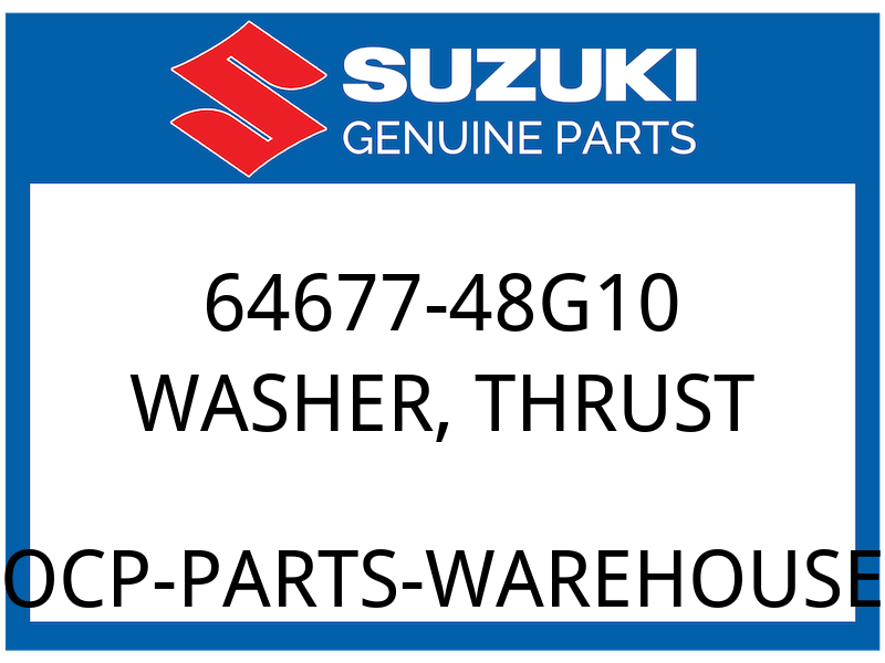 Suzuki OEM Part 64677-48G10 WASHER,THRUST