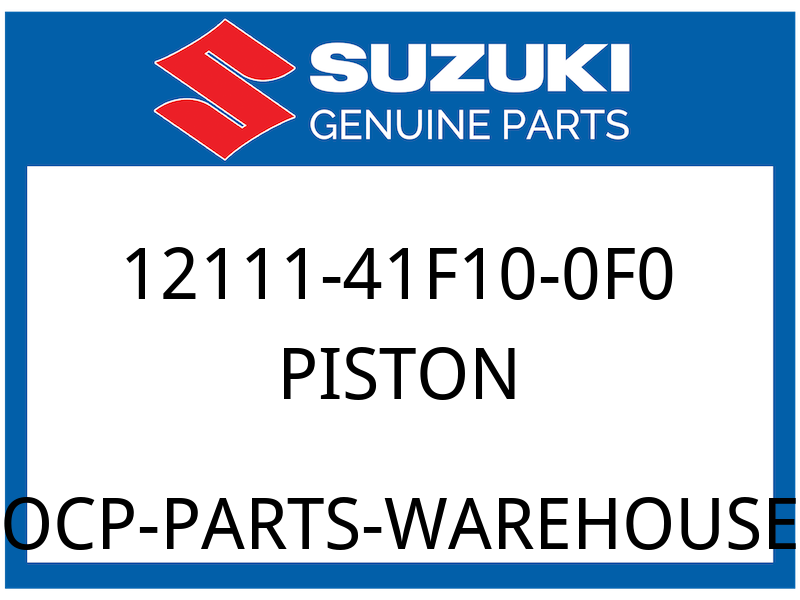 Suzuki OEM Part 12111-41F10-0F0 PISTON (YELLOW)