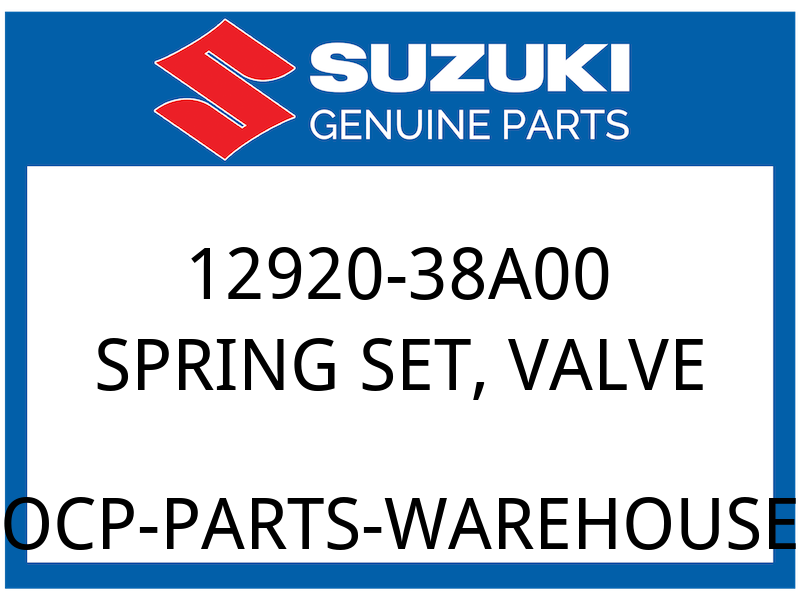 Suzuki OEM Part 12920-38A00 SPRING SET,VALVE