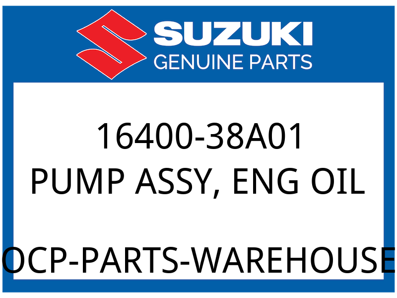 Suzuki OEM Part 16400-38A01 PUMP ASSY,ENGINE OIL