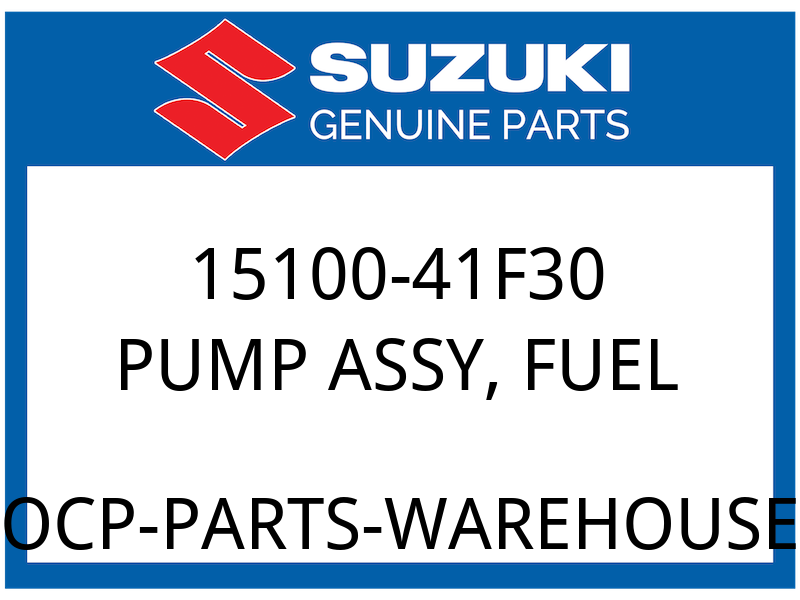 Suzuki OEM Part 15100-41F30 PUMP ASSY,FUEL