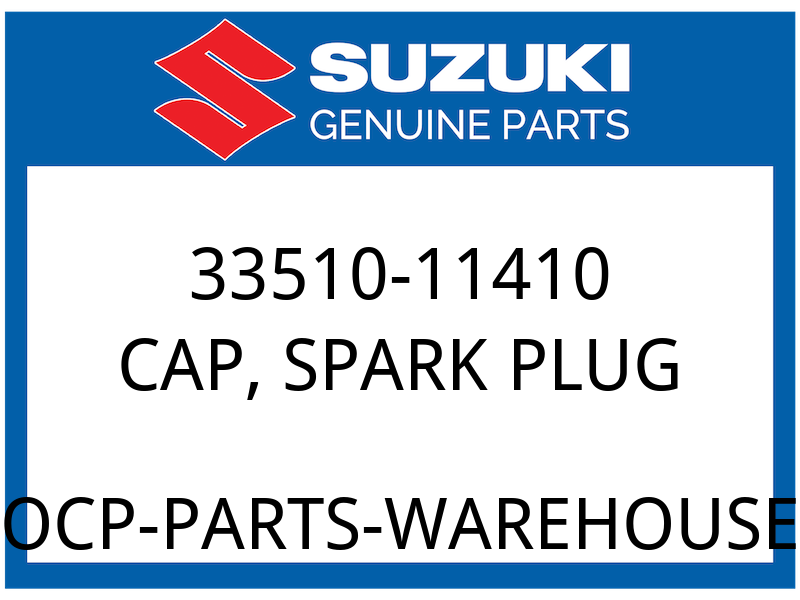 Suzuki OEM Part 33510-11410 CAP, SPARK PLUG (CENTER)