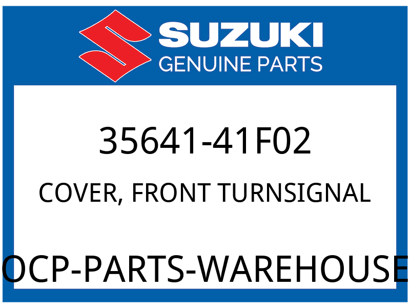 Suzuki OEM Part 35641-41F02 COVER,FRONT TURNSIGNAL