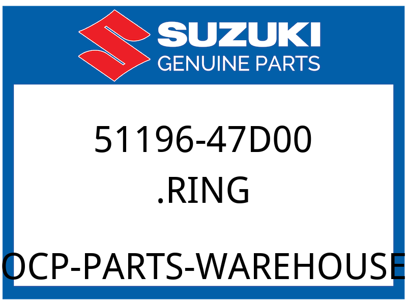 Suzuki OEM Part 51196-47D00 RING