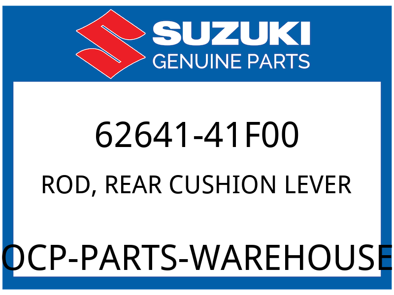 Suzuki OEM Part 62641-41F00 ROD,REAR CUSHION