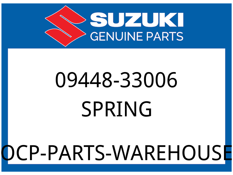 Suzuki OEM Part 09448-33006 SPRING, CAM