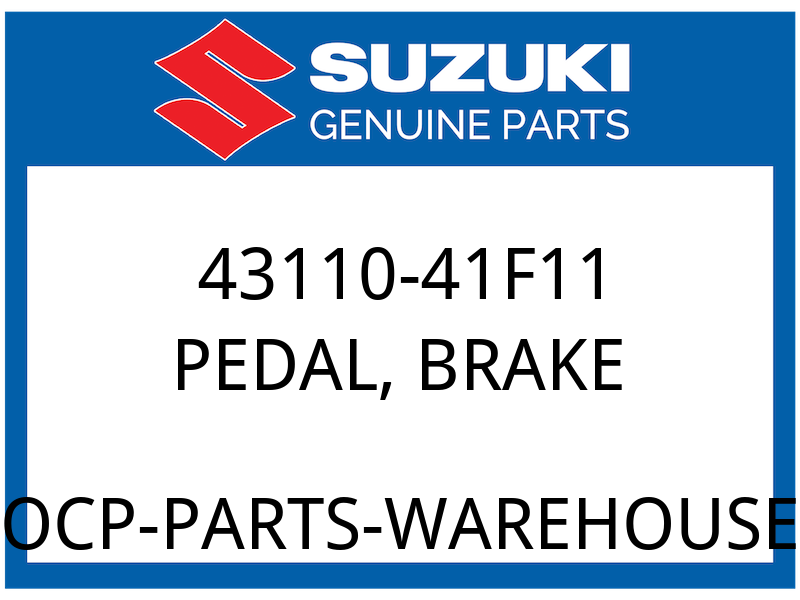 Suzuki OEM Part 43110-41F11 PEDAL,BRAKE