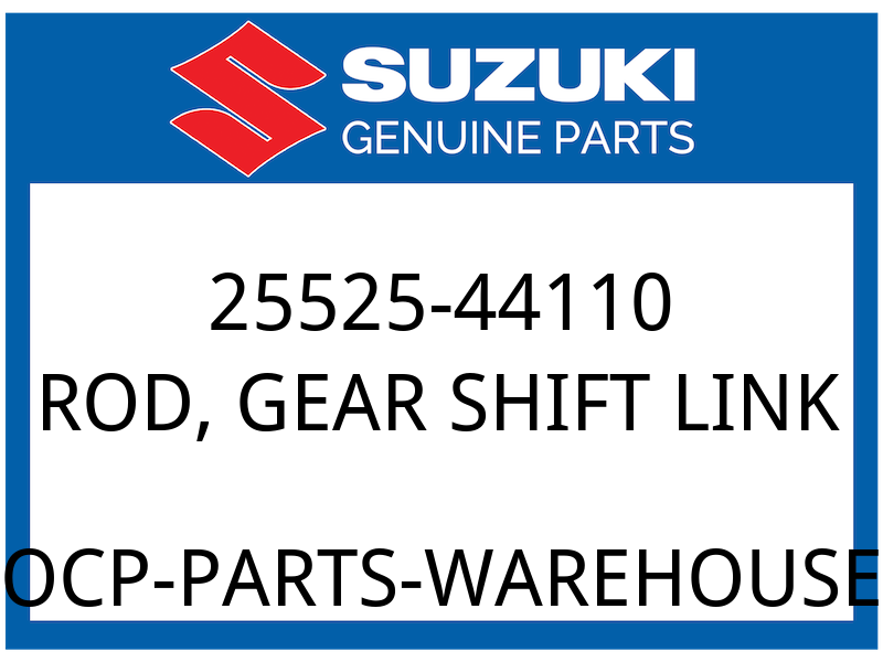 Suzuki OEM Part 25525-44110 ROD, GEAR SHIFT LINK (L:60)