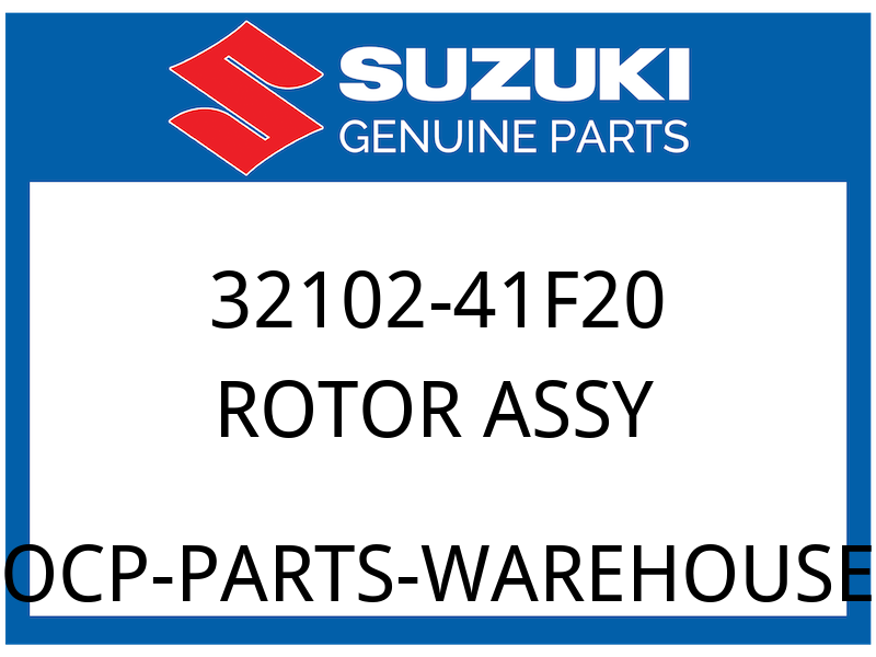 Suzuki OEM Part 32102-41F20 ROTOR ASSY