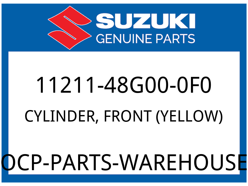 Suzuki OEM Part 11211-48G00-0F0 CYLINDER,FRONT