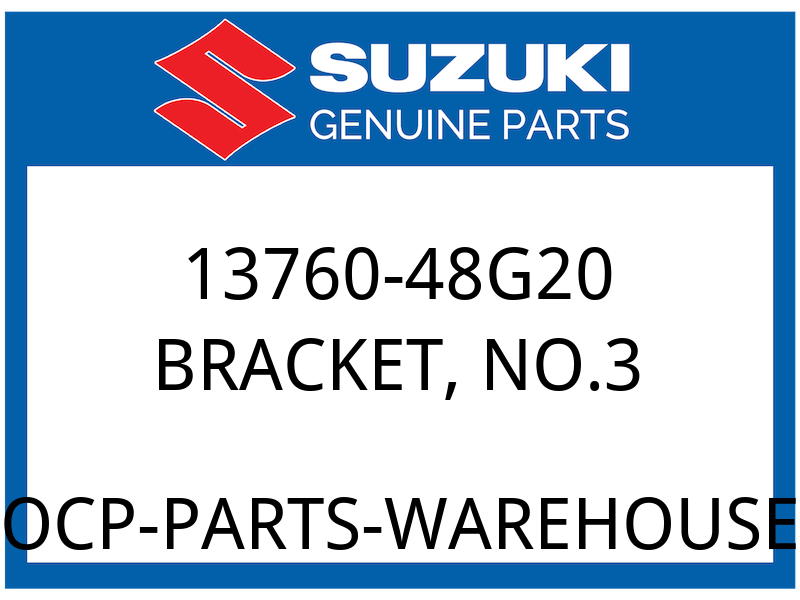 Suzuki OEM Part 13760-48G20 BRACKET,AIR CLNR NO.3